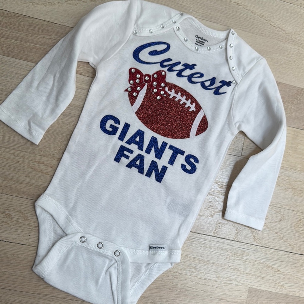 Carter's White and Blue Sports-Themed Bodysuits